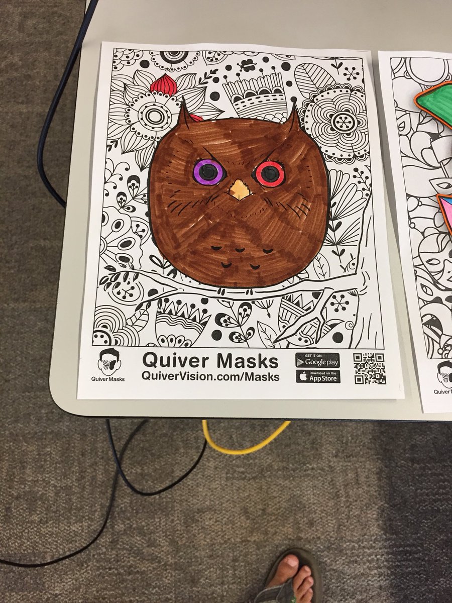 Traffordsclass's tweet image. Quiver masks app takes your 2D coloring to 3D mask that you can wear. @SCDSB_Schools @scdsbsl @clarksgotclass @mrs_wade1 #scdsbslp