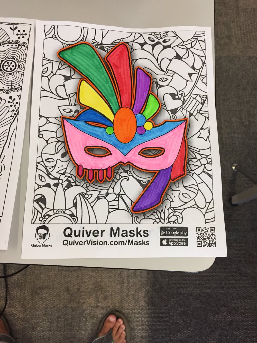 Traffordsclass's tweet image. Quiver masks app takes your 2D coloring to 3D mask that you can wear. @SCDSB_Schools @scdsbsl @clarksgotclass @mrs_wade1 #scdsbslp