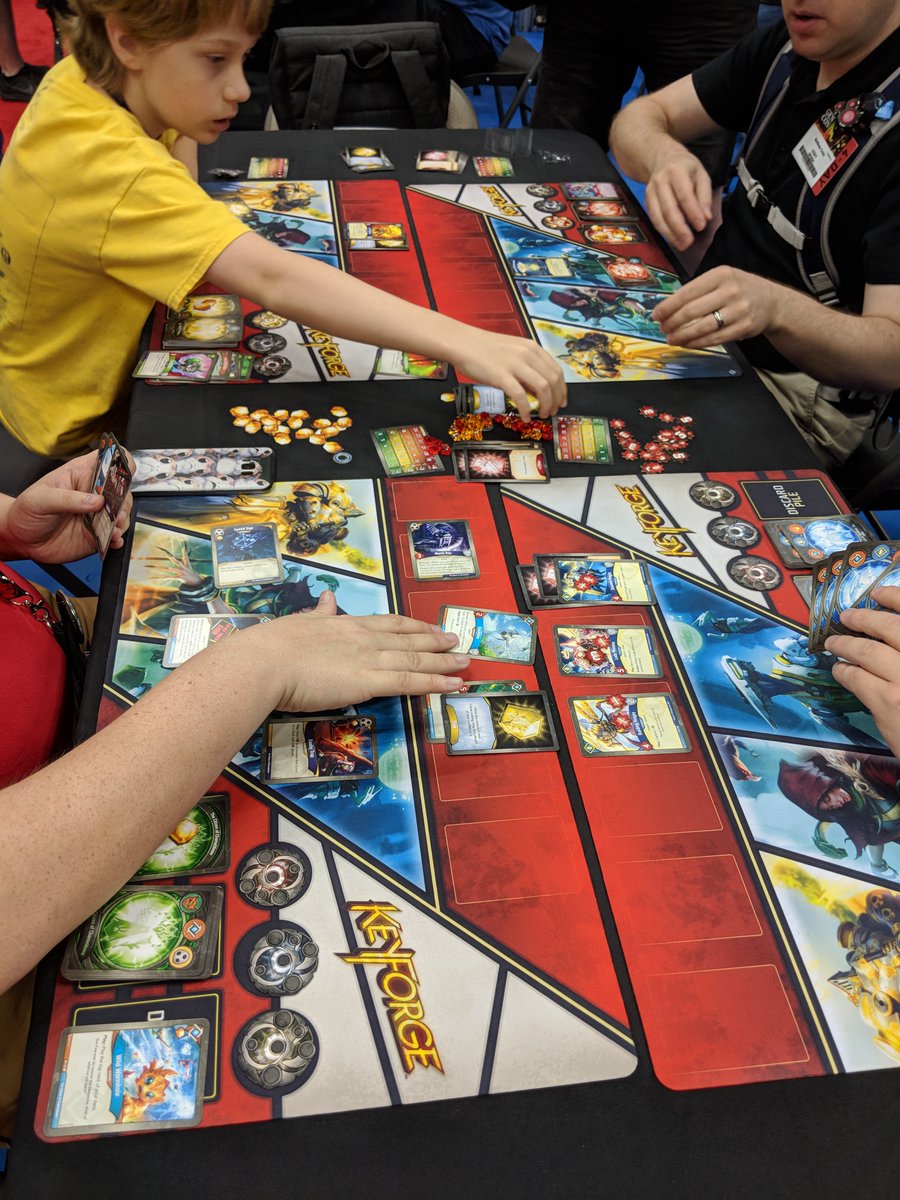 AllTheMTG's tweet photo. Just demoed Richard Garfield's new game KegForge. First impressions: game could be great. https://t.co/NAA0SrQWDr