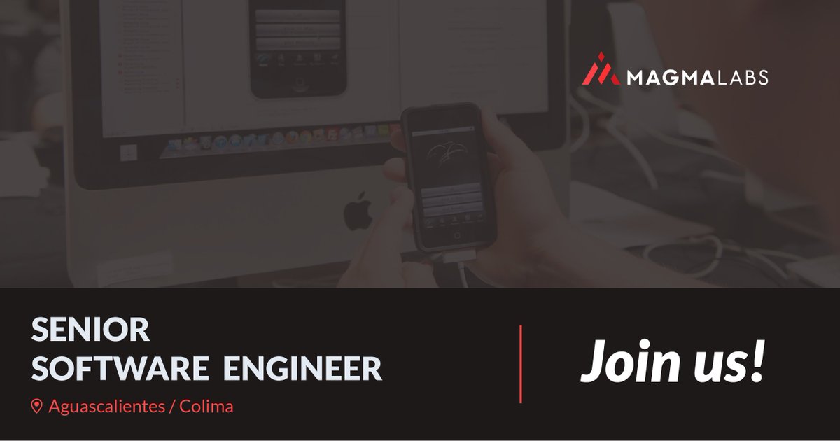 weareMagmaLabs's tweet photo. #WeAreHiring 
We are looking for a Senior #Software #Engineer! Help us find him/her! Location: Colima or Aguascalientes. Click here to apply and share this post 😎🧐💻 #WeAreMagma https://t.co/MsjcVGz83S https://t.co/VaB6s8IAcN