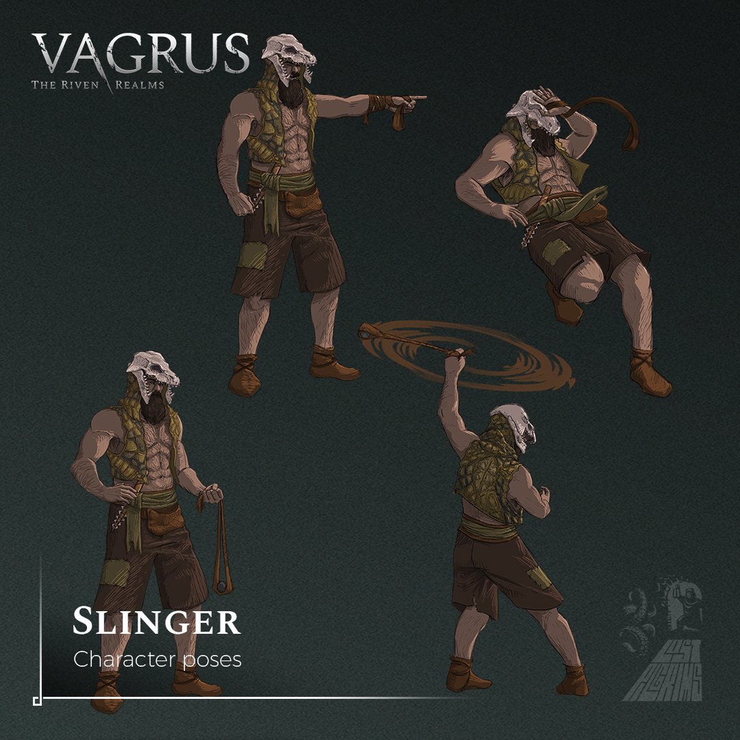 LostPilgrims's tweet photo. Poses! 💪🏼 Check the Slinger w/ his #badass 💀helmet & #armorpiercing shots!💥 👉 https://t.co/ISCTl0sAkP 👍
#artwork #indiegame #indiedev #gamedev #RPG #trpg #indiegamedev #fantasyart #darkestdungeon #dnd #characterart #jrpg #2dart #digitalart #gameart #fantasy #conceptart #2d https://t.co/0DrzrhDmMa