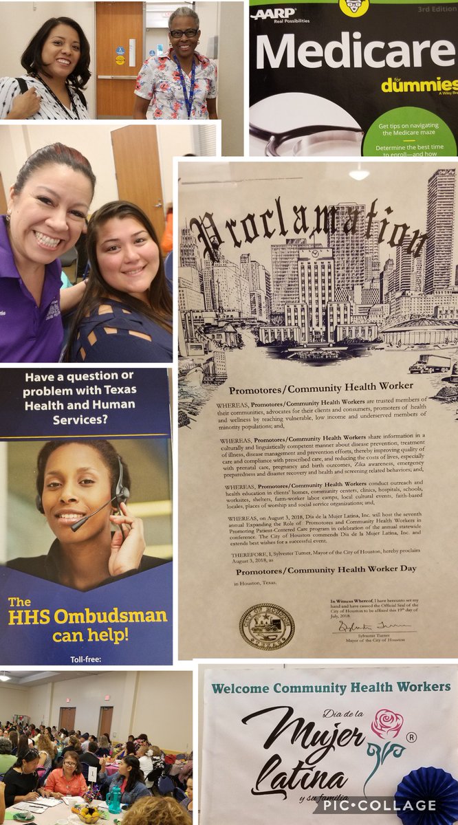 Proud to represent @hcphtx as a #CommunityHealthWorker at the 
#DiaDeLaMujer #CHW Texas Conference 
Thanks to @SylvesterTurner for recognizing our contributions to #BuildingHealthyCommunities 
by proclaiming Aug. 3rd 
as #CHWDay in @HoustonTX
#HealthyAging in #HarrisCounty