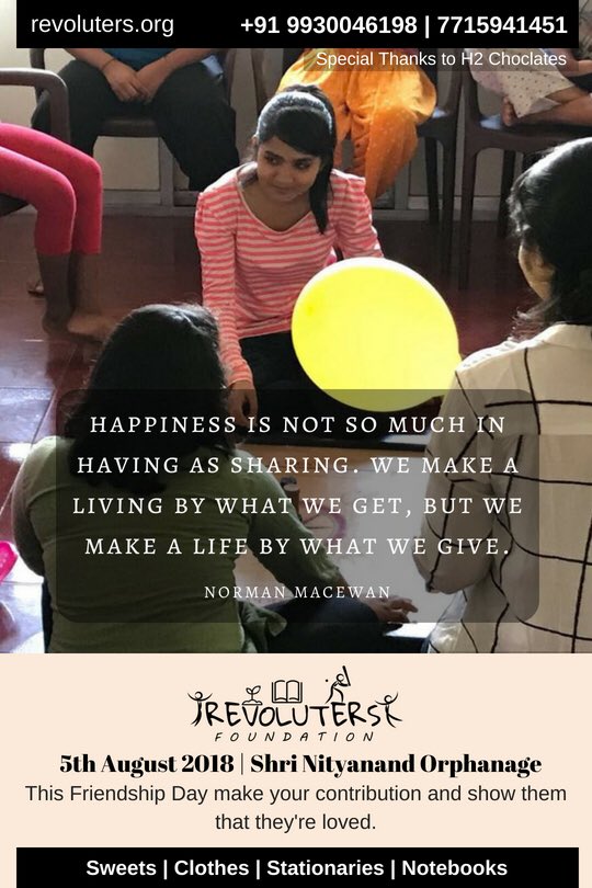 revoluters's tweet photo. #revolutersfoundation #teamrevoluters #friendships #care #share #h2choclates #makeyourselfhappy https://t.co/lqscD0EYFz