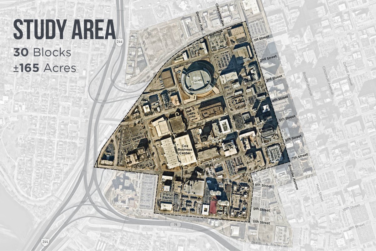VisionTulsa's tweet photo. You can still add your voice to the conversation for the Arena District Master Plan. Take this short survey which highlights various project themes, including streets and connectivity, catalytic opportunity sites, and public spaces. https://t.co/4UEXrrIce0 
#Tulsa #ADMP https://t.co/eRGFs7kTpO