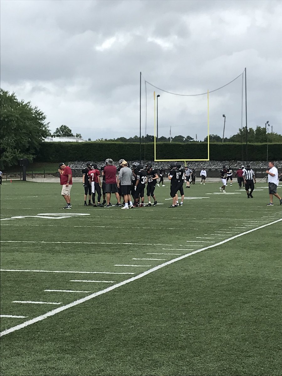 BSNSPORTS_SC's tweet photo. Rock Hill vs. Greenwood in scrimmage action at District III stadium. #TheHeartoftheGame https://t.co/JPB7nctKHr