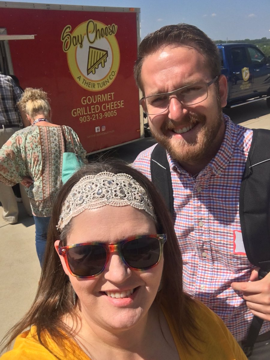 Cheesy smiles for lunch! #EdcampTyler #GourmetGrilledCheese