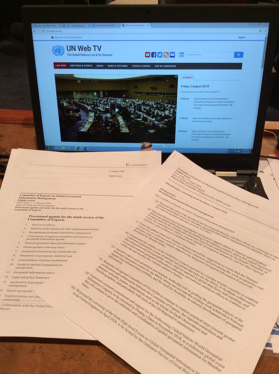 UNGGIM's tweet photo. Coming closer to concluding @UNGGIM #GGIM8 #geospatial #meeting: https://t.co/OfBfK3aeB7 https://t.co/XT8rlFtg2p