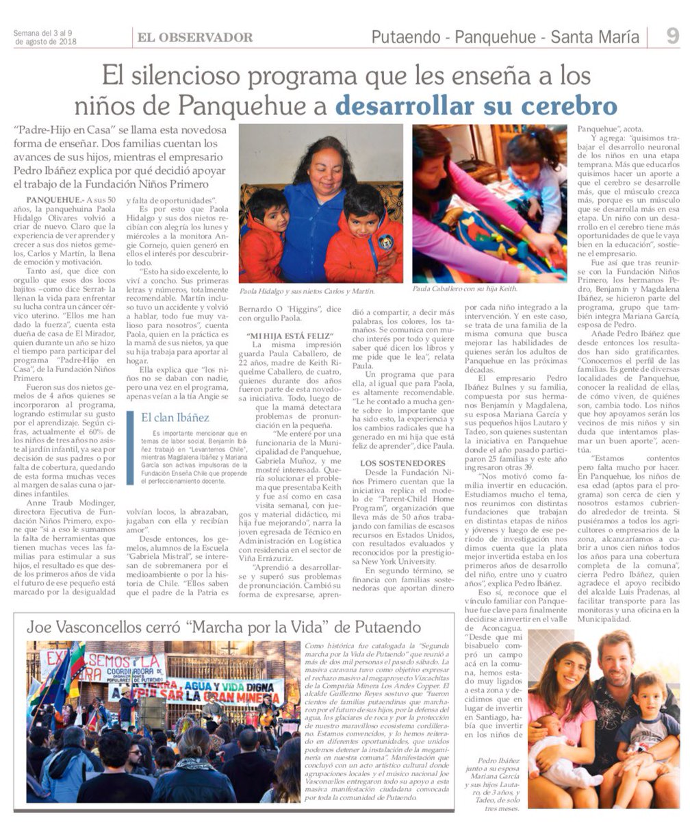 ninos_1ro's tweet photo. Hoy hacemos noticia! #ninosprimero #educareinnovar #panquehue #programapadrehijo https://t.co/UKJ5eG4sQI