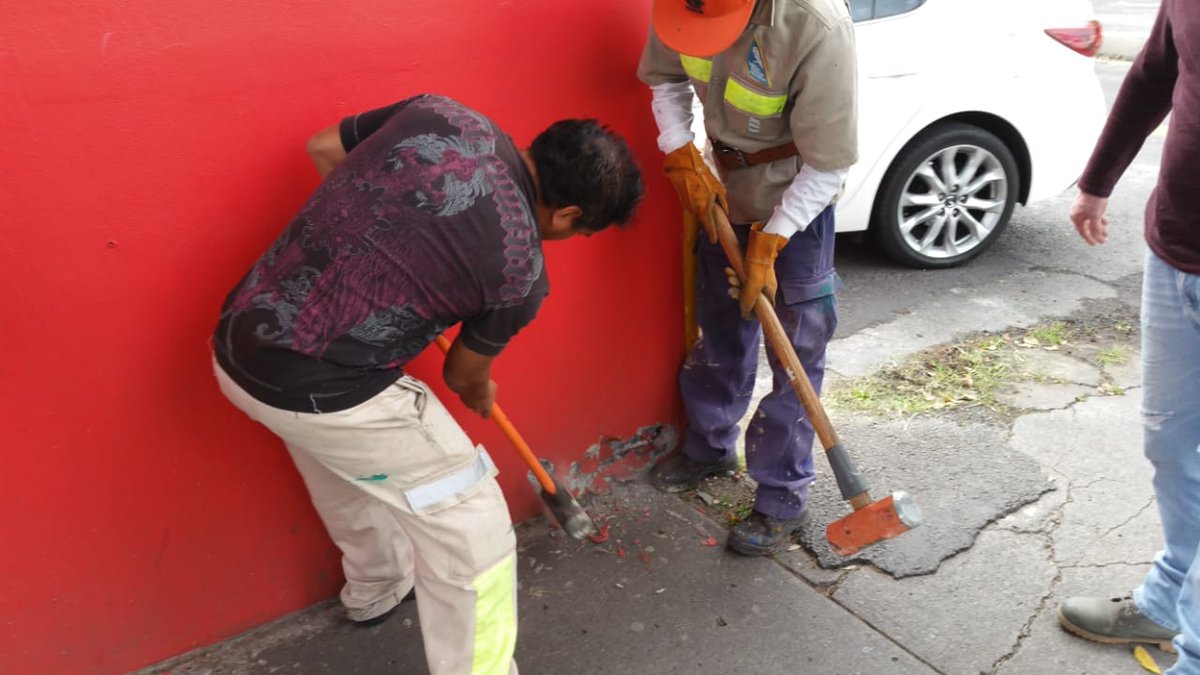 AlcaldiaMHmx's tweet photo. Recuperamos espacio público en Ingenieros Militares 91. https://t.co/AD7UvCR8Hb