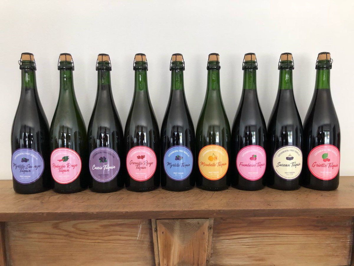 Check out just one of the great live auction items up for bid in a few weeks! A one-of-a-kind 9-bottle set of <a href="/GueuzeTilquin/">Gueuzerie Tilquin</a>'s Experimental Fruit Series, so far only available to taste at events &amp; festivals. It could be yours - get your tix to Brews today!