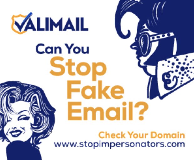 Valimail's tweet photo. #Email #impersonators are a lot harder to detect than our friends Elvis &amp; Marilyn. Learn how #DMARC can help at #BHUSA. #StopImpersonators   https://t.co/lIXgNU0SyZ https://t.co/xZvYGT0lM3