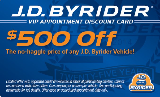 jdbyridermp's tweet image. Print this out and come in today #500off #nocreditbadcredit #lookingforanewwayoflife #freshstart