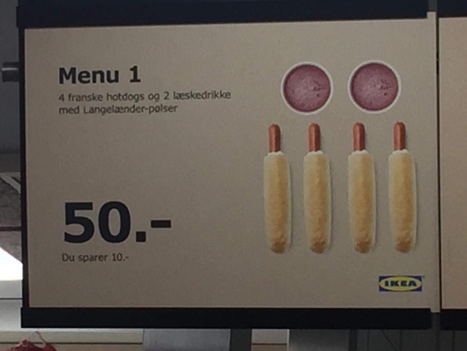 chrisydehammer's tweet photo. Var det noget med en læskedrik med Langelænder-pølse? Så er det bare med at slå et smut forbi IKEA 😊
#huskkorrektur #ellerstak #pølsesnak https://t.co/ijakcSdP6v