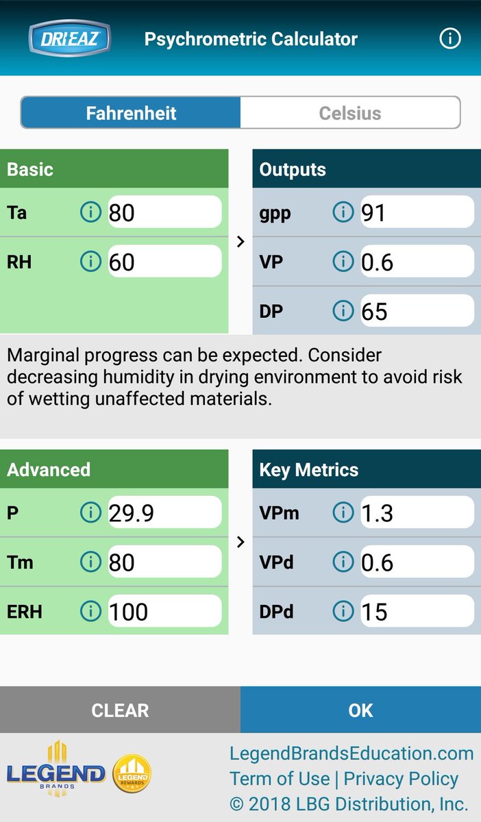 ProRestore's tweet photo. FREE! Grains-per-pound mobile calculator app. Basic and advanced calcs, easy to use. iPhone and Android. Info: https://t.co/9DglFk0n4L #GPPCalc #DriEaz #LegendBrands https://t.co/TcIhdtDn5u