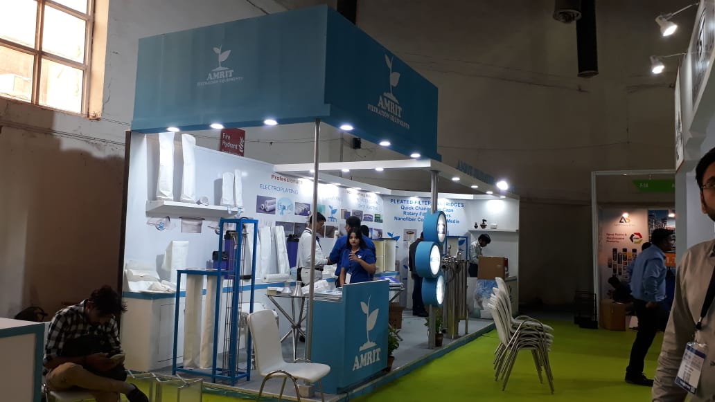 AMRIT_FILTER's tweet image. Team Amrit at India surface finishing expo