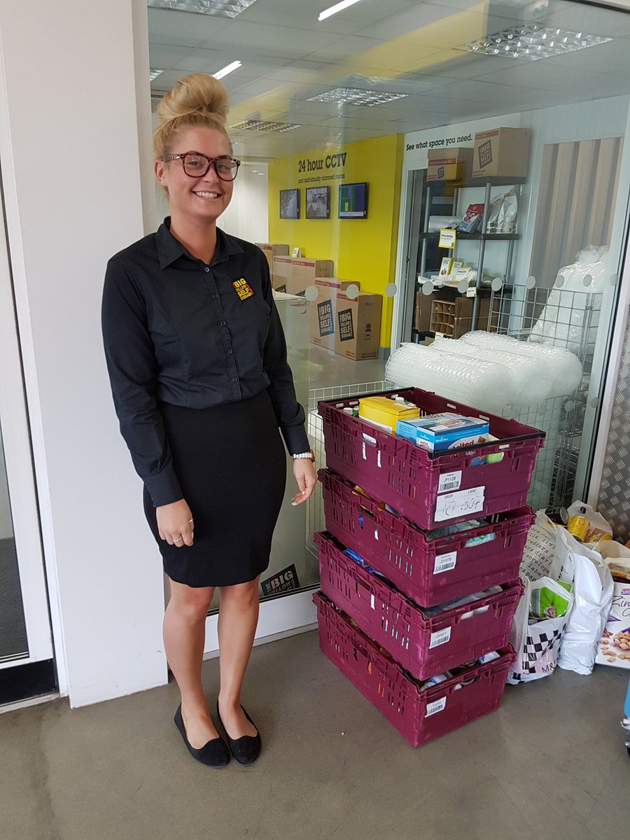 All Our donations delivered to Big Yellow ready for distribution to the Food Bank centres. Well done Spitfire Cubs for all your hard work.