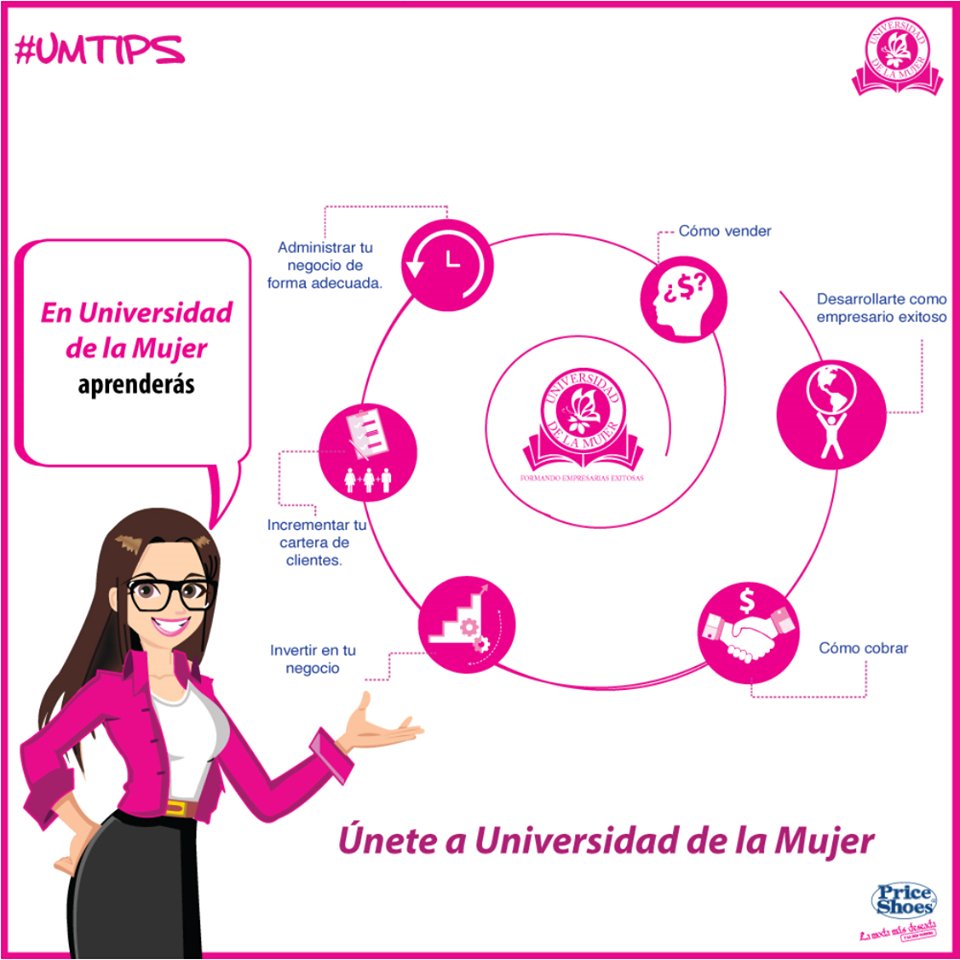 PriceShoes's tweet photo. Se parte de las empresarias exitosas.
En Universidad de la Mujer alcanzarás tus sueños.
#UMtips
#SoyUM
#AlcanzandoMisSueños https://t.co/dh0nlSwMg3