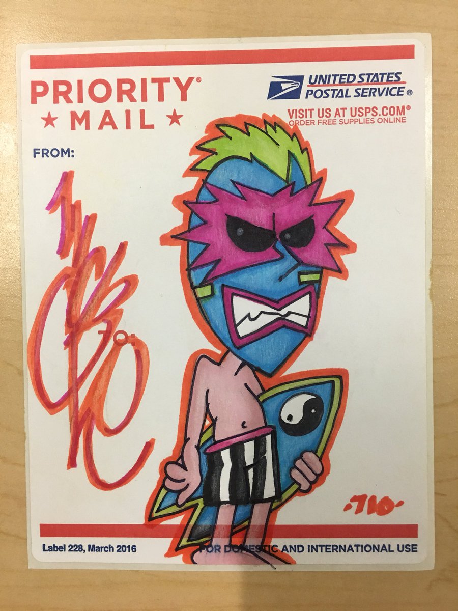 LuckeOne1's tweet photo. Happy Friday #stickers #postal #t&amp;csurfdesigns #luckeone #fryday #surf #graffiti #westcoast #710c #postalstickers #tandcsurf https://t.co/veVJ3rGpxz
