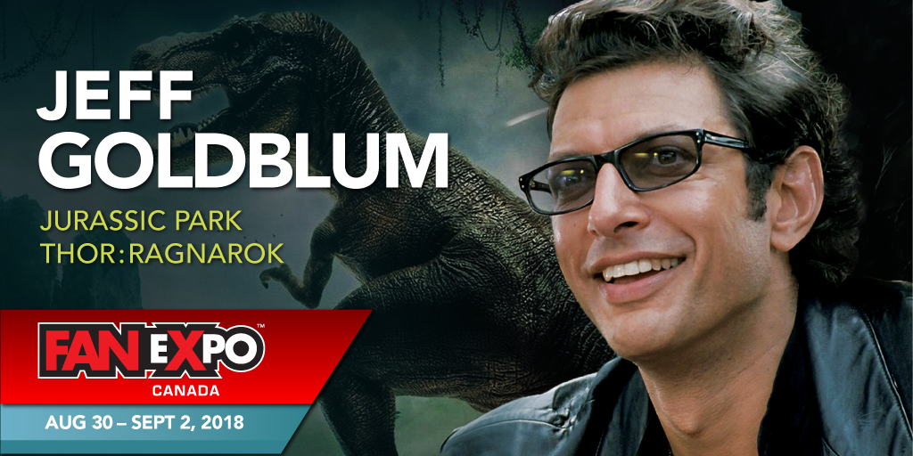 FANEXPOCANADA's tweet photo. #GuestUpdate: Jeff Goldblum’s appearance date has changed to Sunday only. If you have purchased a Saturday Photo Op, it will automatically be transferred to Sunday. Please keep your eye out for an email from Epic Photo Ops with your new Photo Op time. https://t.co/ir2Nr8BS1B