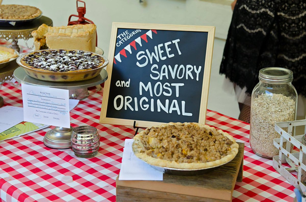 phillydeco's tweet photo. Calling all Modern Millies! We can't wait to see and taste all of the delicious pies tomorrow entered into our #pie baking contest! Reminder there are three categories- sweet, savory, and most original.  Show us what you can do by entering a pie tomorrow at the 2018 #DecoPhilly! https://t.co/BdXij5cQFB
