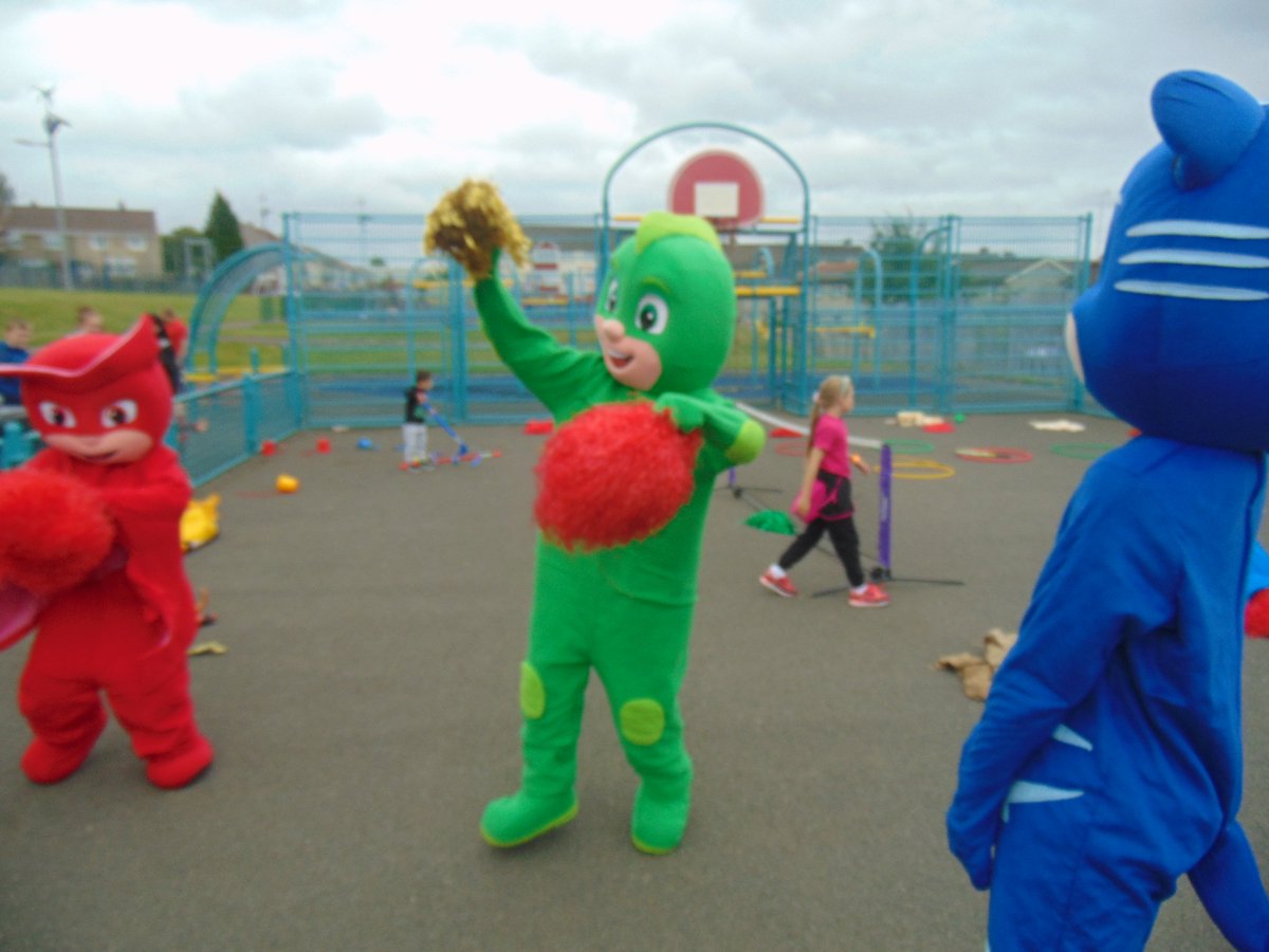 KieranPasp's tweet photo. Even the cast from PJ masks and spider man enjoyed @PASPSafeplay  National Play Day 2018 https://t.co/F8nXhNKTrQ