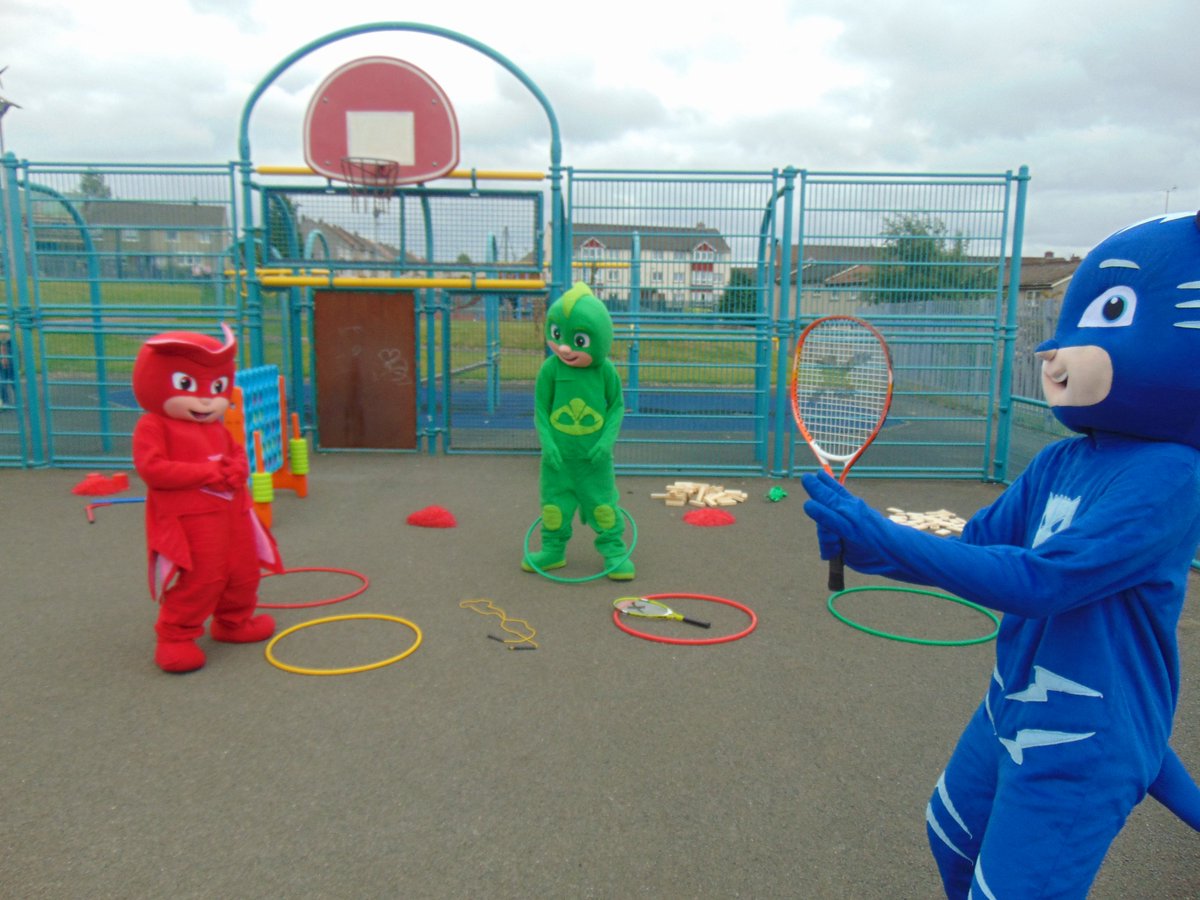 KieranPasp's tweet photo. Even the cast from PJ masks and spider man enjoyed @PASPSafeplay  National Play Day 2018 https://t.co/F8nXhNKTrQ