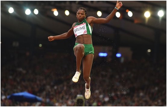kenochonogor's tweet photo. GOLDEN ESE!
She's once, twice, three times African Long Jump Champion!!
#Marrakech2014 - 🥇Gold
#Durban2016 - 🥇Gold
#Asaba2018 - 🥇Gold
Ese Brume lept a distance of 6.83m to win her 3rd consecutive Gold medal at the African Athletics Championships. https://t.co/uXINZAyREN