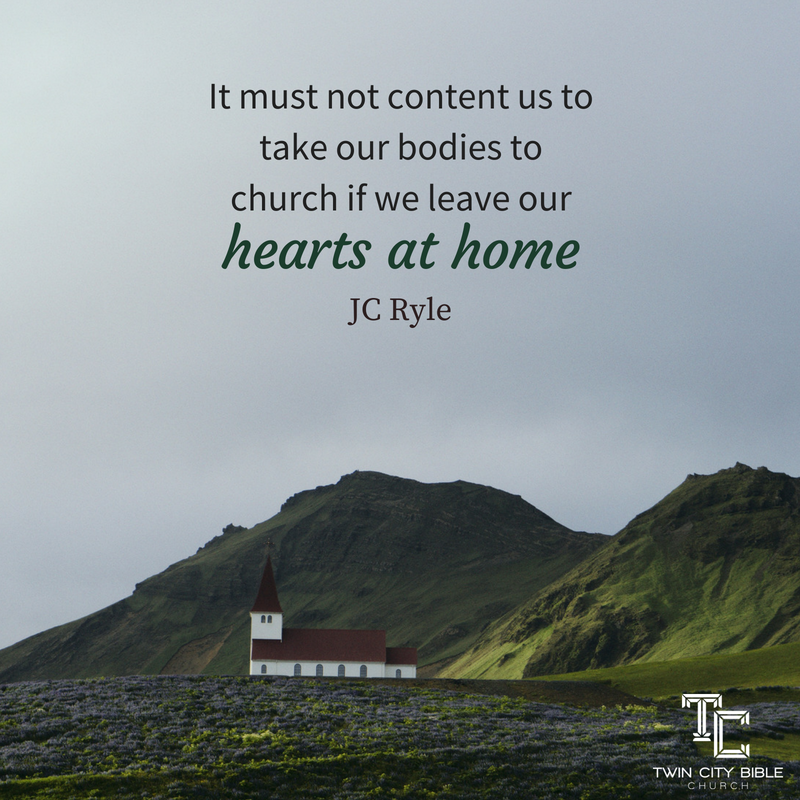 scottlbandy's tweet photo. It must not content us to take our bodies to church if we leave our hearts at home. -JC Ryle
โข
โข
#church #heart #body #soul #puritanquotes #puritans #jcryle #christianquotes #reformed #theology #charlestonwv #westvirginia #nitrowv #wv #quoteoftheday #christianquotes https://t.co/JKrPxWaclw
