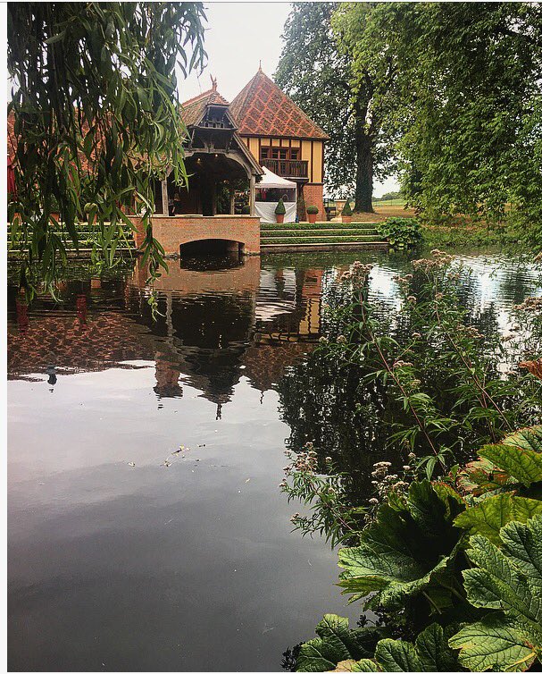 Set up at the stunning Dairy <a href="/WaddesdonManor/">Waddesdon</a> for Aimee and Marc's evening wedding celebrations with an Arsenal theme #weddingsatwaddesdon