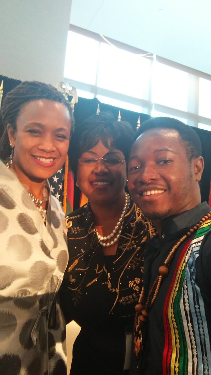 itheophane's tweet photo. With ambassador H.E Dr. Arikana and Deputy Chief of MISSION Jessica Davis Ba at the #ADYL For #Yalicar2018 #YALI2018 #MandelaLegacy 
You can only fail if you never tried. https://t.co/uCoqckNLyS
