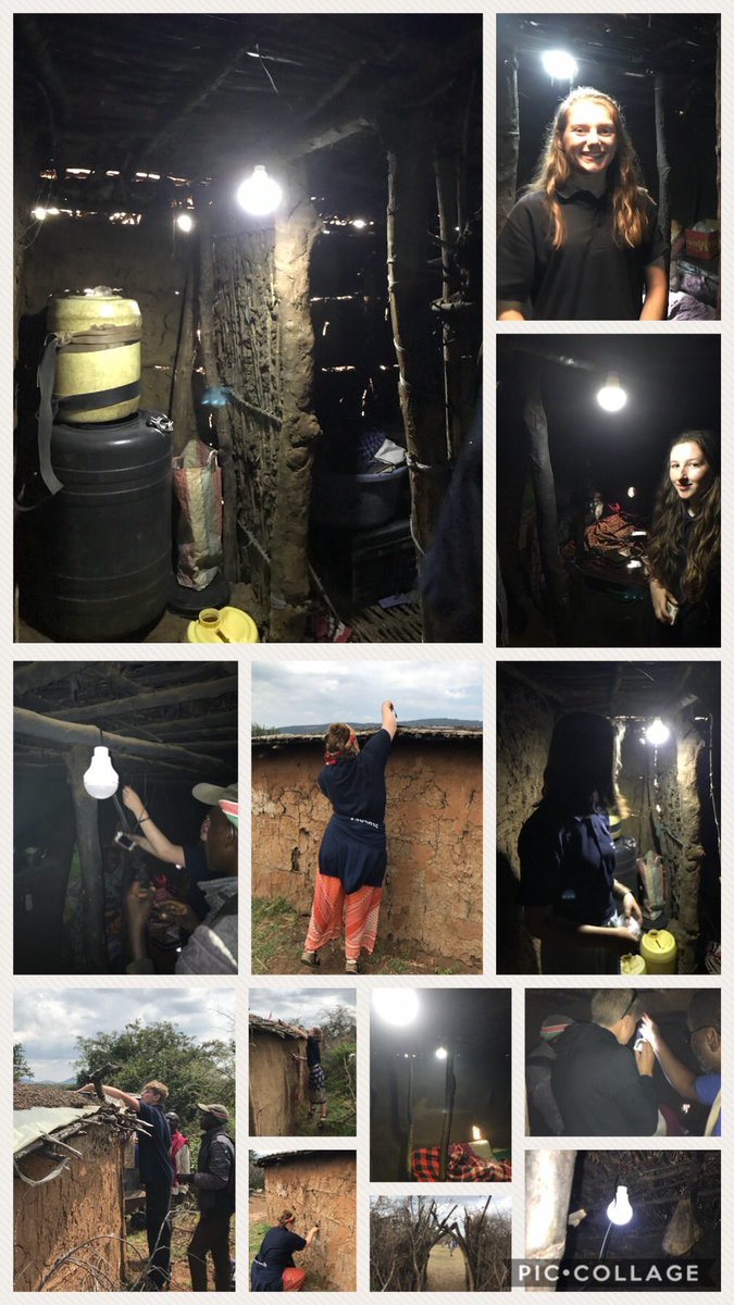 MissBeachgood's tweet photo. WiFi hit! Here’s some pics of the week so far for those of us who stayed in the Maasai Mara! So amazing, from working with schools to placing lights in homes! the most incredible week with fantastic students @ChewValleySch https://t.co/YlhA5MyCH3