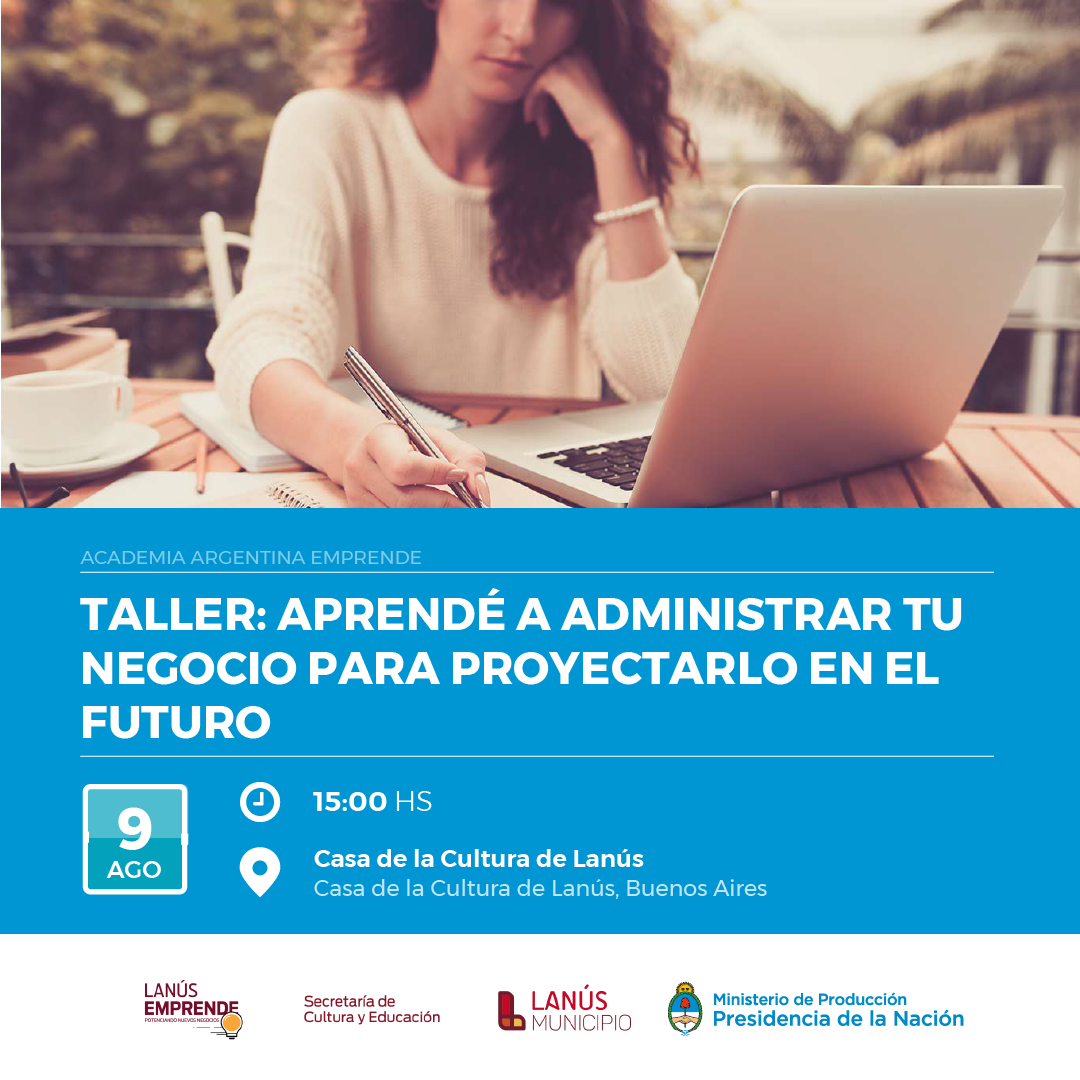 Hola #Emprendedores!!:

Los invitamos al Taller Aprende a Administrar tu Negocio para Proyectarlo en el Futuro.
Inscripciones↓ 
eventbrite.com.ar/e/aae-taller-g…
