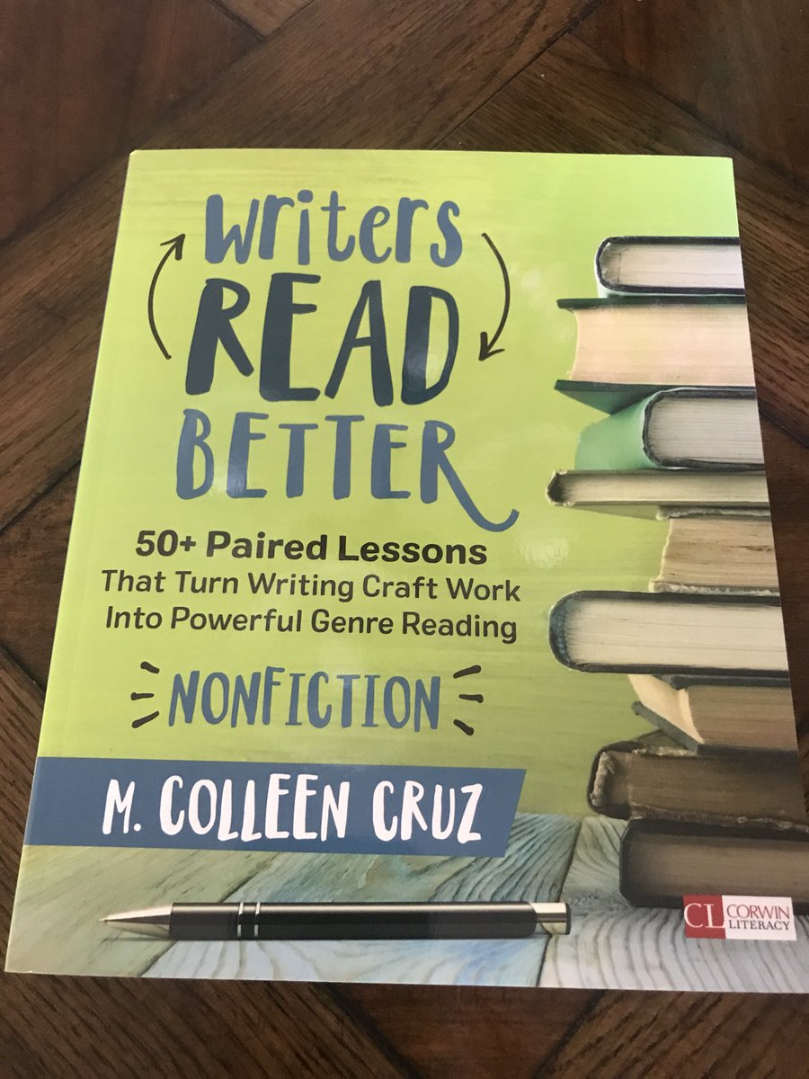 donalynbooks's tweet photo. Returned from #NDCTE18 to find @colleen_cruz’s new book, Writers Read Better, in my mail. I can’t wait to dive in! https://t.co/t8LsLOCEuF