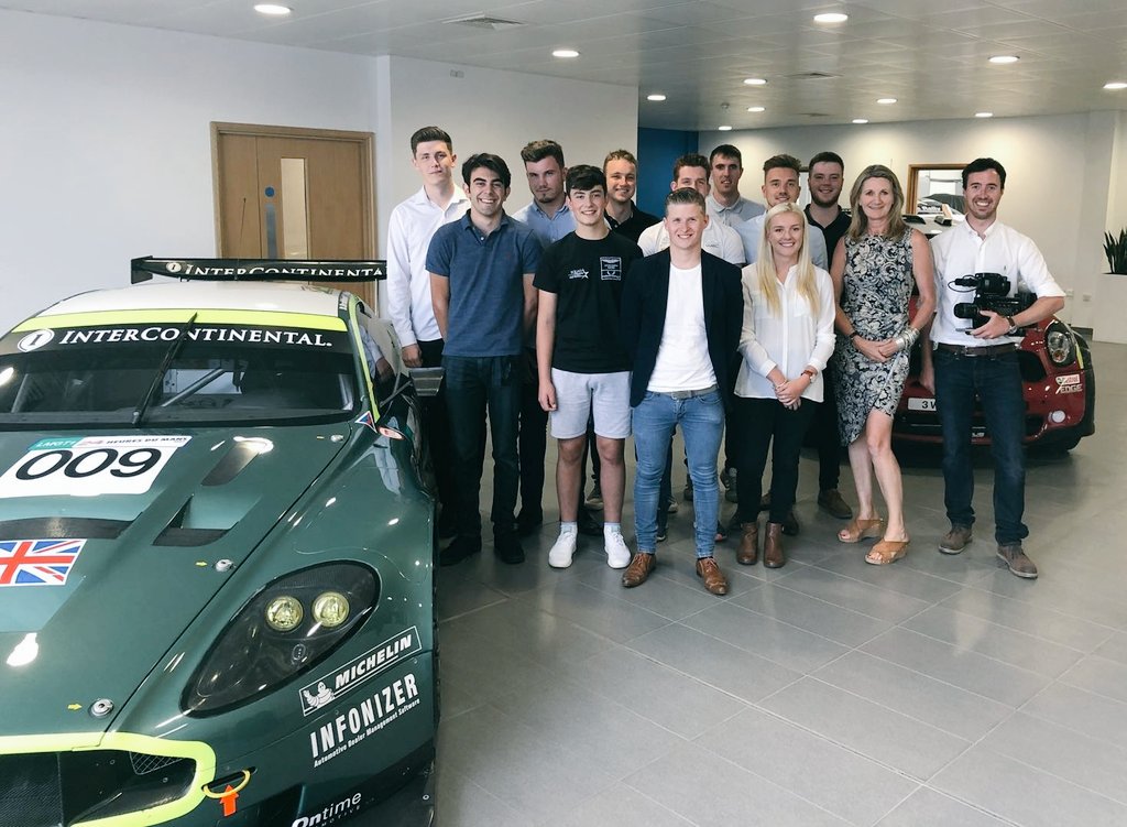Thanks to <a href="/prodrive/">Prodrive</a> for letting us use their facility for yesterday's #MediaTraining session with the @MSAAcademy drivers. I've driven past so many times on the M40 - great to finally get to see inside! 
#DrivingTalentForwards #Training #Media #Skills