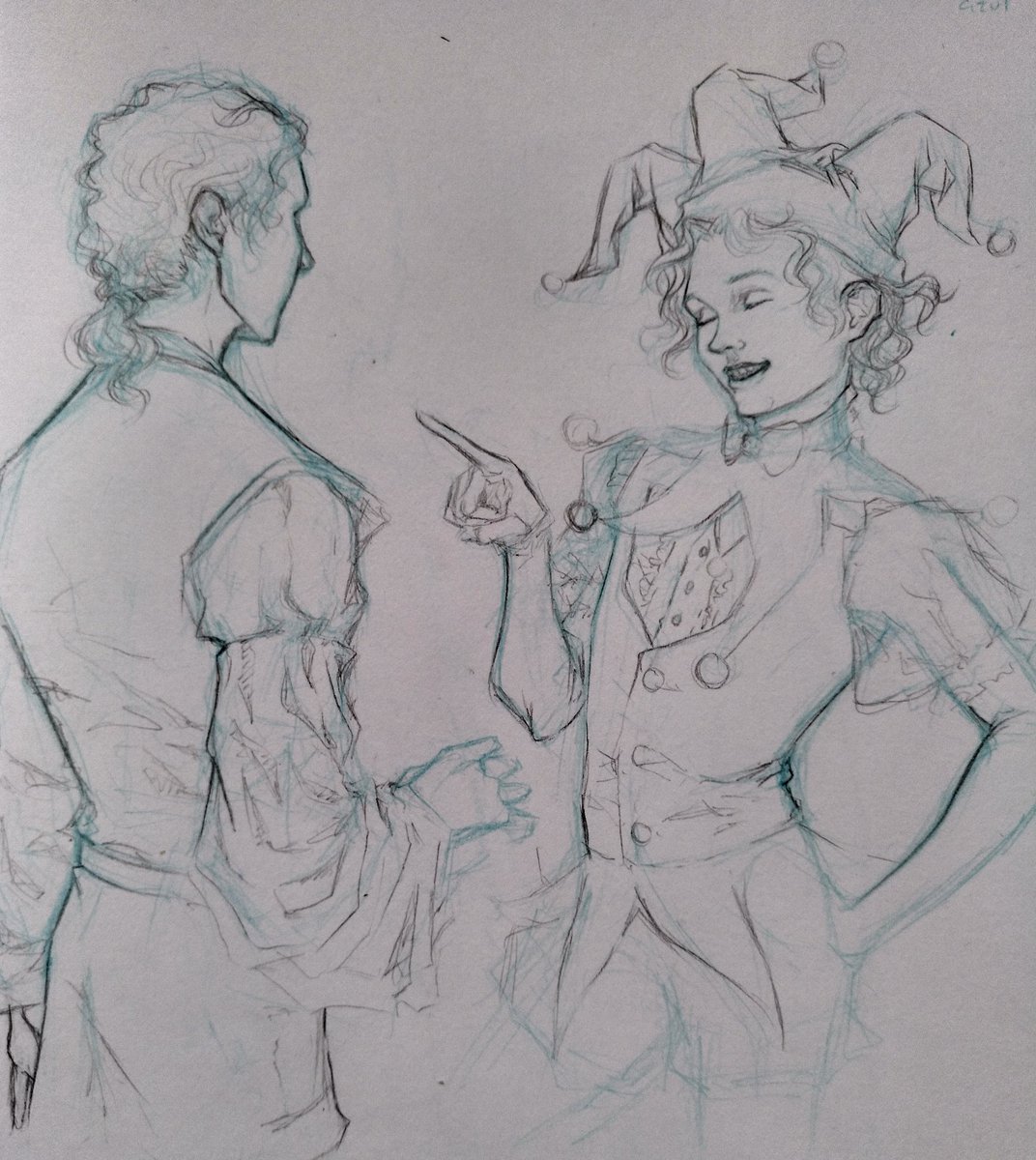 MartaMontell's tweet photo. "Fitz fixes..." 🌻❤️ Voy a intentar hacer la escena en varios dibujos! Espero que quede bien 💪 #fitzandfool #fitzxfool #firstconversation #traspieasalamanteca #fitzfixes https://t.co/cdfQejb9QU