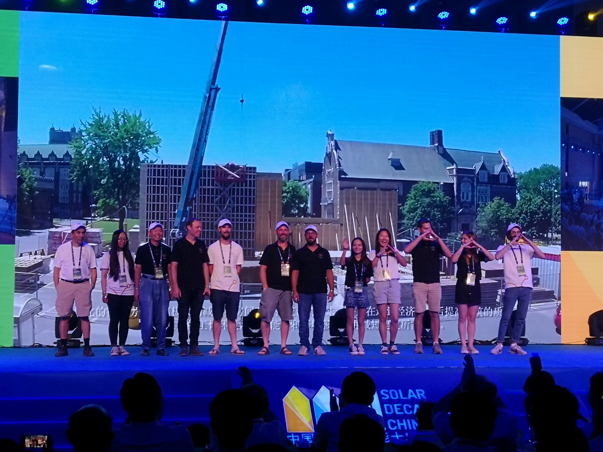 JFrancoisLepine's tweet photo. Inauguration, aujourd'hui, 3 août, du concours international Solar Decathlon 2018, à Dezhou en Chine. Le Québec et le Canada sont représentés par Équipe Montréal et leur projet unique de maison urbaine éco-énergétique. Bravo aux Universités Mc Gill et Concordia. https://t.co/eh1zBzkJd3