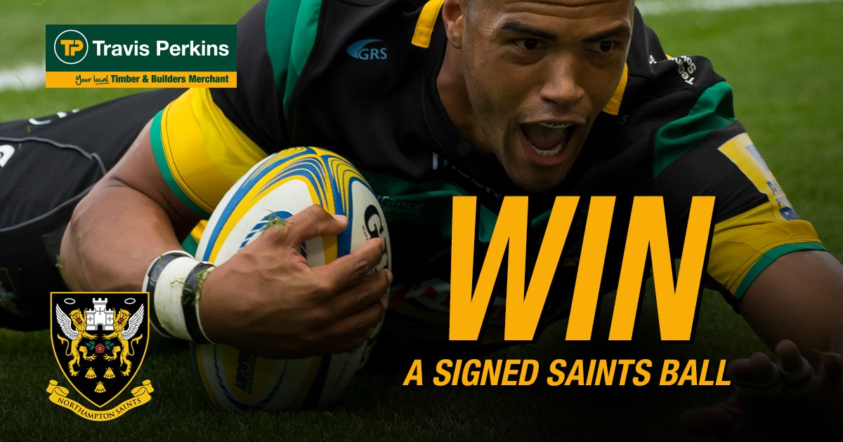 Travis Perkins (@travisperkinsco) on Twitter photo We're giving you the chance to #WIN a rugby ball signed by all of the <a href="/SaintsRugby/">Northampton Saints ๐</a> players ๐ All you need to do is like and share this post and a lucky winner will be chosen at random on Friday 10th August. Good luck ๐ We're giving you the chance to #WIN a rugby ball signed by all of the <a href="/SaintsRugby/">Northampton Saints ๐</a> players ๐ All you need to do is like and share this post and a lucky winner will be chosen at random on Friday 10th August. Good luck ๐