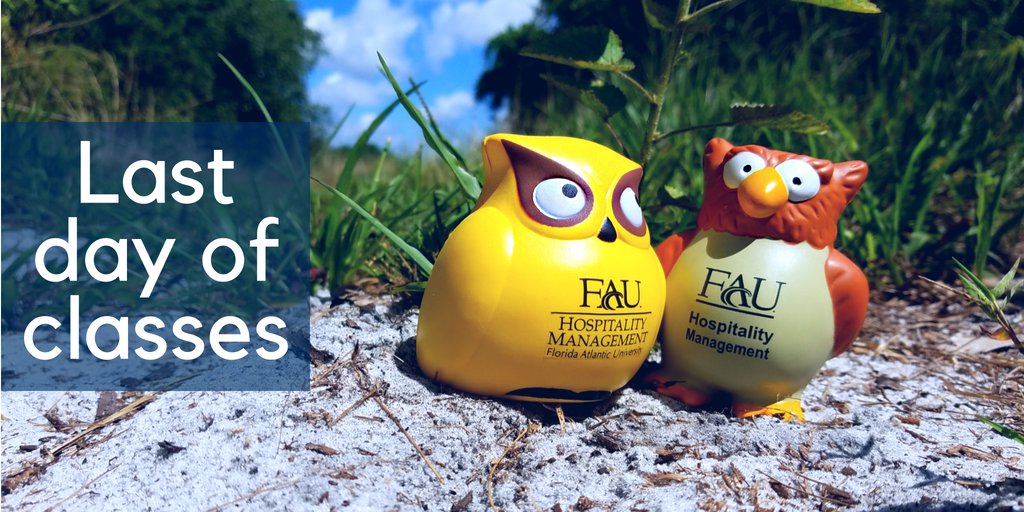 faubusiness's tweet photo. It is the last day of classes! Enjoy the rest of your summer, #Owls! #GoFAU https://t.co/Aa6yR7tfdE