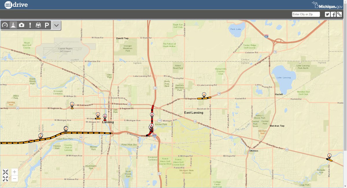 Michigan Dot A Twitter Reminder Us 127 And I 69 Bl Saginaw St Concrete Repairs This Weekend In Lansing Sb Us 127 Closed From M 43 Grand River Ave To I 496 Until Noon Sunday Eb I 69