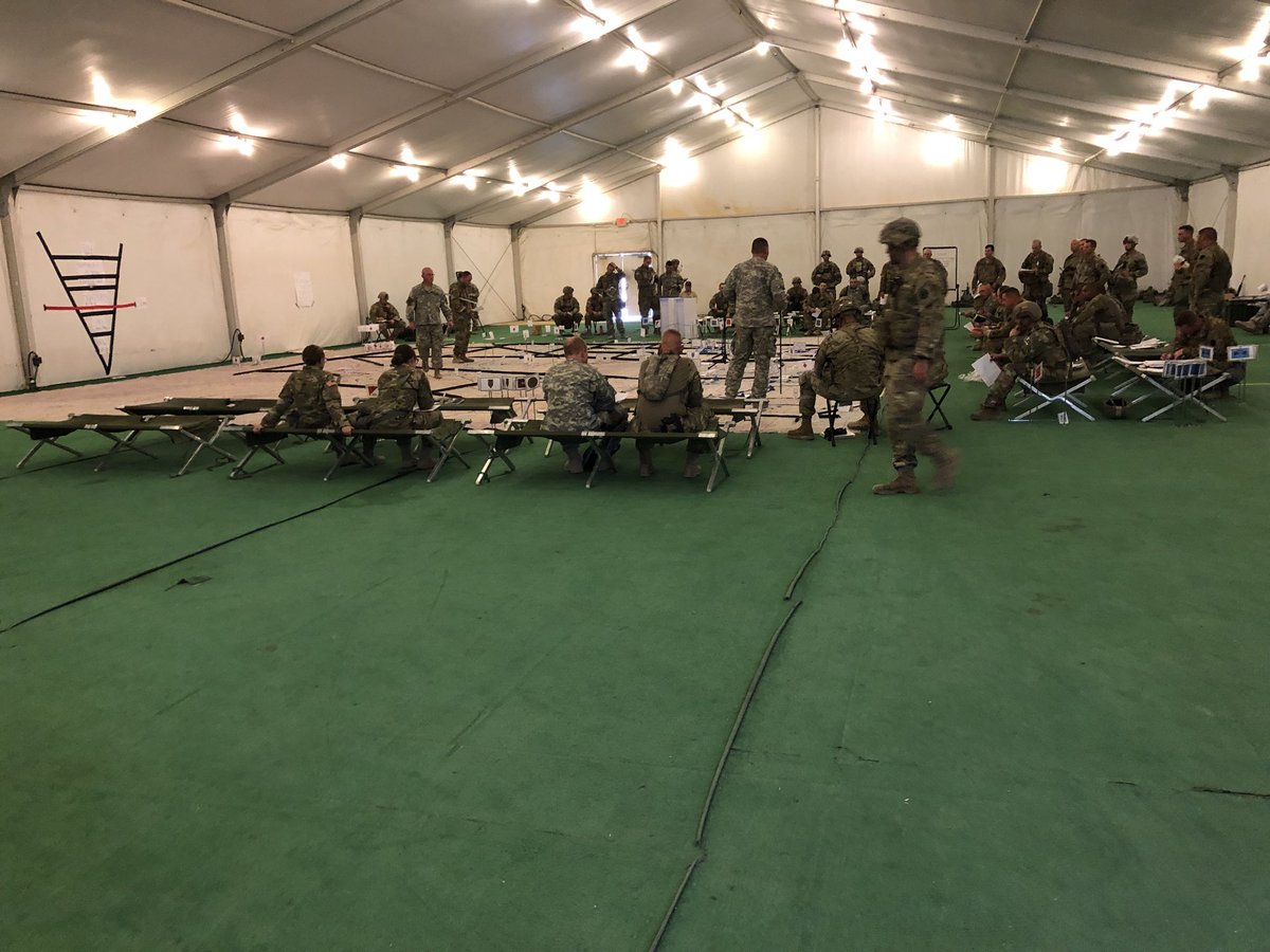 HammondCol's tweet photo. 526rh SBCT and 328 BSN conducting a brigade level sustainment rehearsal. Train the force! Sustain the Force https://t.co/N0Szd1UR9W