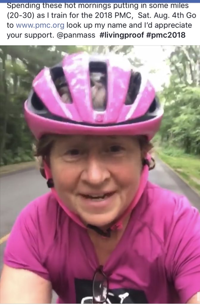 Matthew_Rushton's tweet photo. #bsulife Wishing the best this weekend for the awesome @BrocktonRedHead as she takes part in the annual @PanMass this weekend!! #donate #cancersurvivor @BridgeStateU #pmc2018 #PanMassChallenge https://t.co/kCoLO41PLs