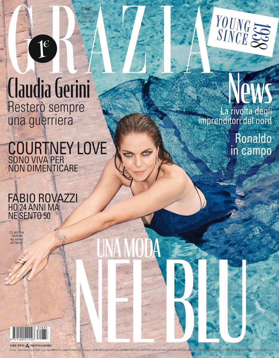 silviagrilli's tweet photo. Grazia Italy is out. GRAZIA È IN EDICOLA. #instatodigrazia #graziayoungsince1938 #claudiagerini #courtneylove #fabiorovazzi #CristianoRonaldo #blumarine https://t.co/kBW4BCbC57