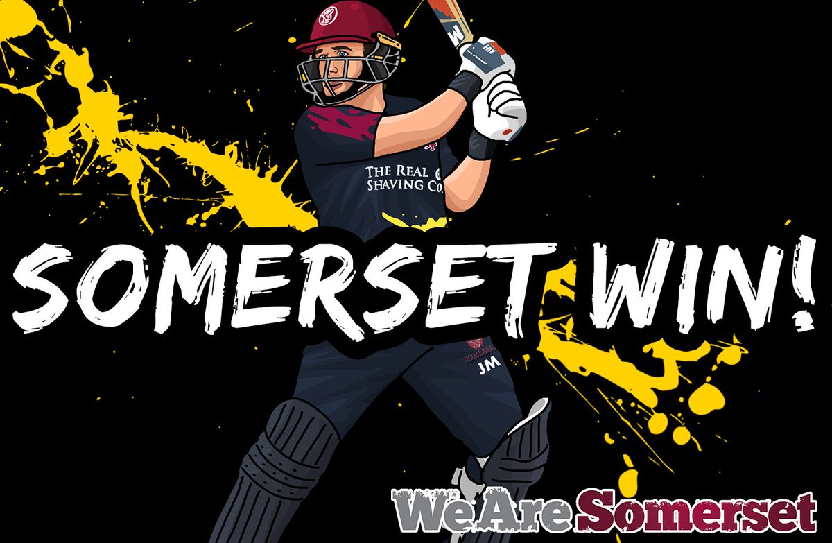SOMERSET WIN BY 10 WICKETS!!!!!!!!!!!!! 🍾🍾🍾🍾🍾

#WeAreSOMERSET