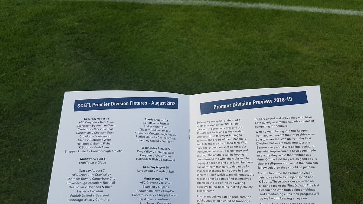SCEFLeague's tweet photo. If you are at the Charity Shield game tonight make sure you check out the programme! https://t.co/Dz6nyWSBeI
