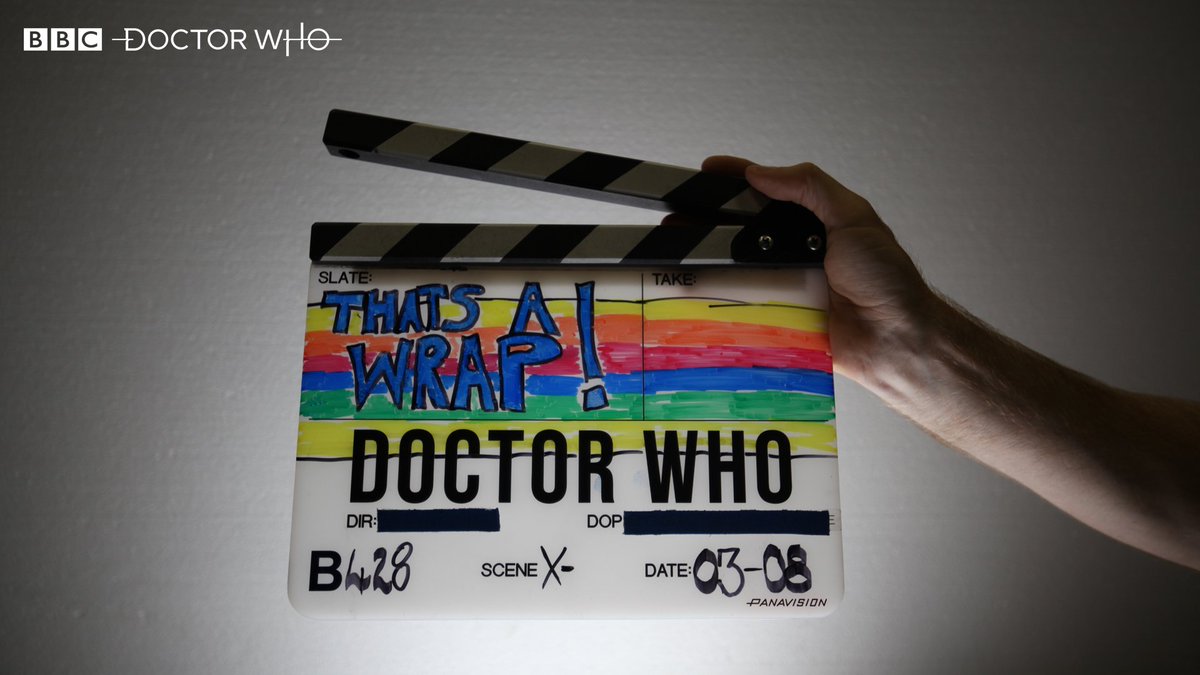 bbcdoctorwho's tweet photo. …and that’s a wrap! #DoctorWho https://t.co/im4e7GgY8B