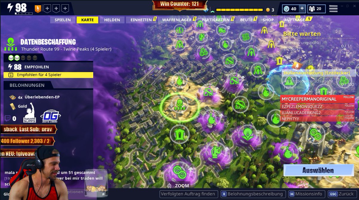 DirrtyScar's tweet photo. 🏆!GIVEAWAY THX for 2300!🏆💀PvE! Rette die Welt! ⚡98!💀
Mehr muss nicht gesagt werden #godmode #booster
@SupStreamers @Retweet_Twitch #streaming #twitch #Fortnite https://t.co/nOu0RNutQt
