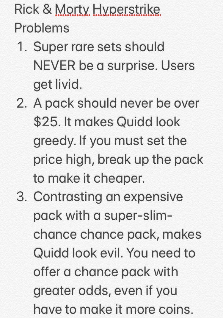 Targaryen_Girl's tweet photo. The decision-maker behind the surprise R&M drop should be fired. How anyone thought those logistics wise is BEYOND me?! This is what is wrong with the surprise Rick & Morty drop, @Quidd. @mbram @erichwood @itsadamhadi @quidddev @omarh @sequoia #QuiddFeedback #QuiddIsSatan https://t.co/rHcs5sjo5l