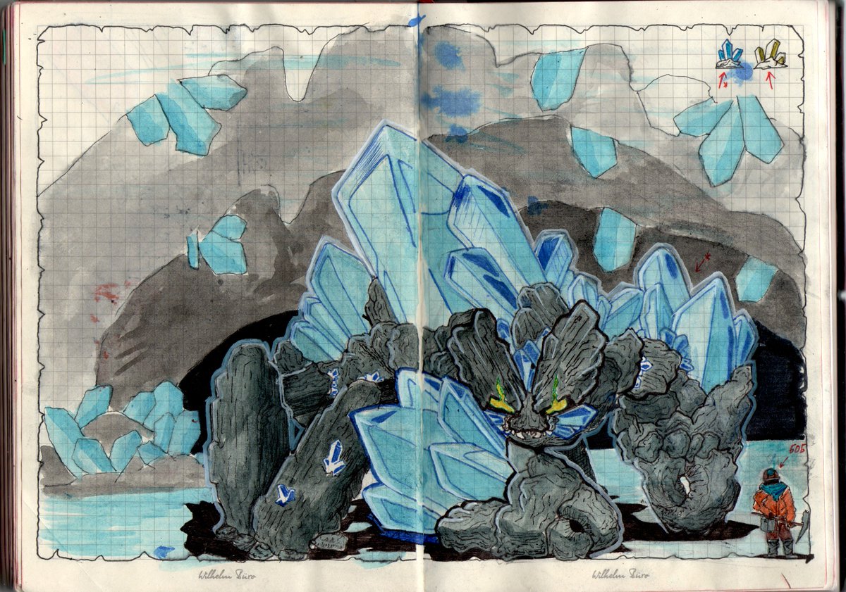 TilanVerdandy's tweet photo. Страница 004. 005. 006.
Дневник путешественника по играм/#WandererJournal
Мир: #SoulKnight
День 12. Страж ледяных пещер. (Кристаллический краб) https://t.co/Yogs4u26Oy