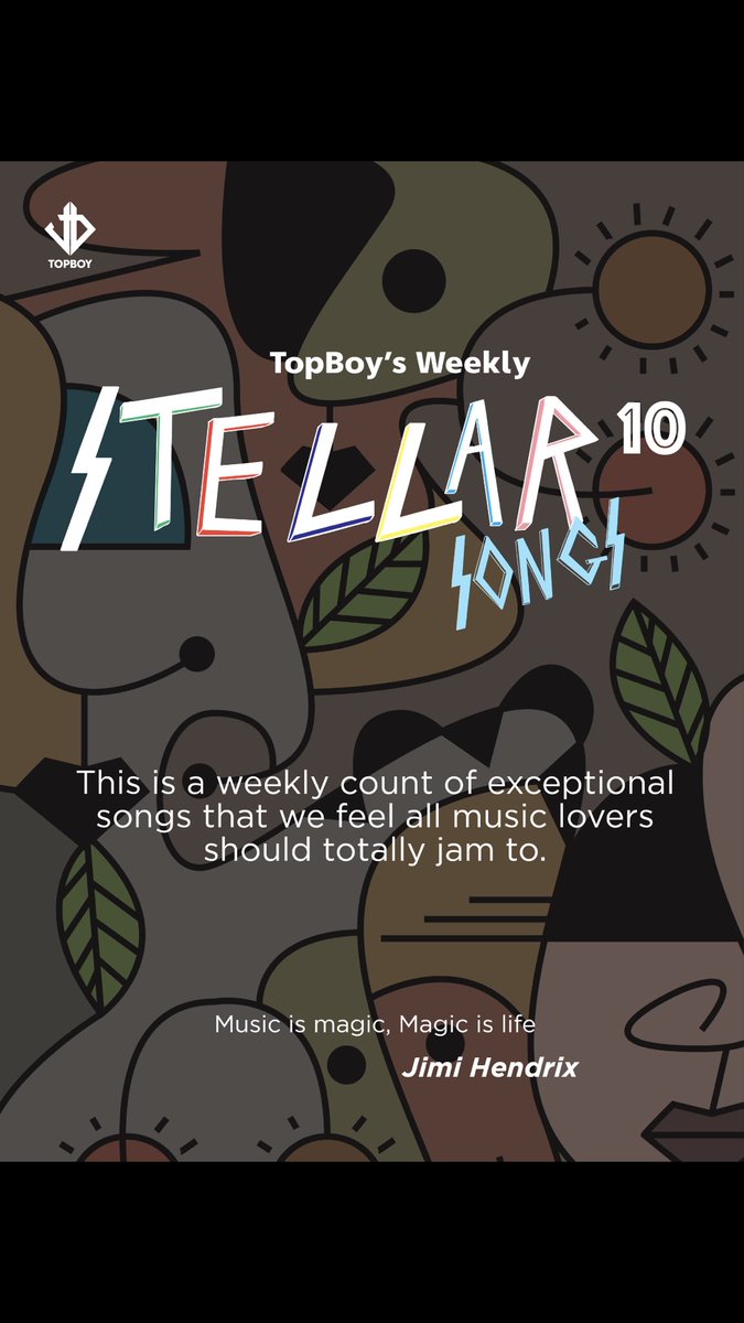 AlhajiPopping's tweet photo. I’ve started a Weekly Playlist of 10 Exceptional Songs called #Stellar10
These are Jams I feel all Music Lovers should totally Jam to!
Playlist Available on Apple Music https://t.co/3x1fhid4ff