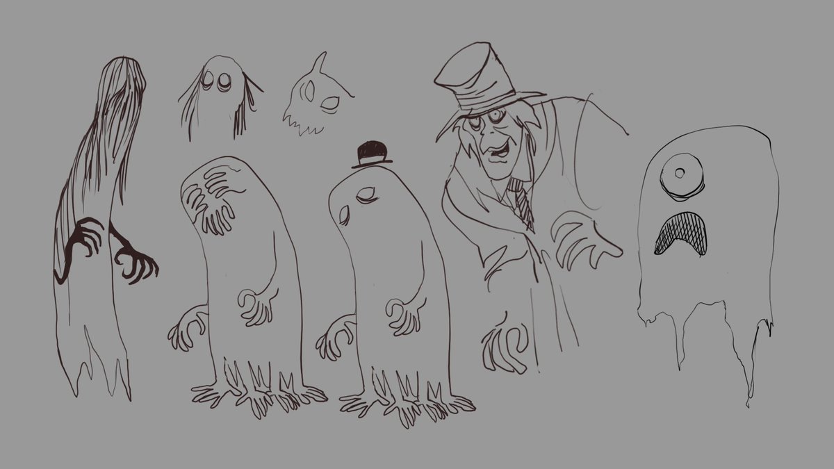 Spooky scary sketches for this week's game jam. Featuring 'Mr.Hyde' from classic Scooby-Doo.  But here's the question, it's a single room, hide-and-seek game, which ghost would you use?

w/ <a href="/gauchobarbado/">Phillip Deans</a> #gamejam #spooky